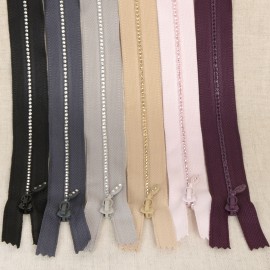 Rhinestones zip