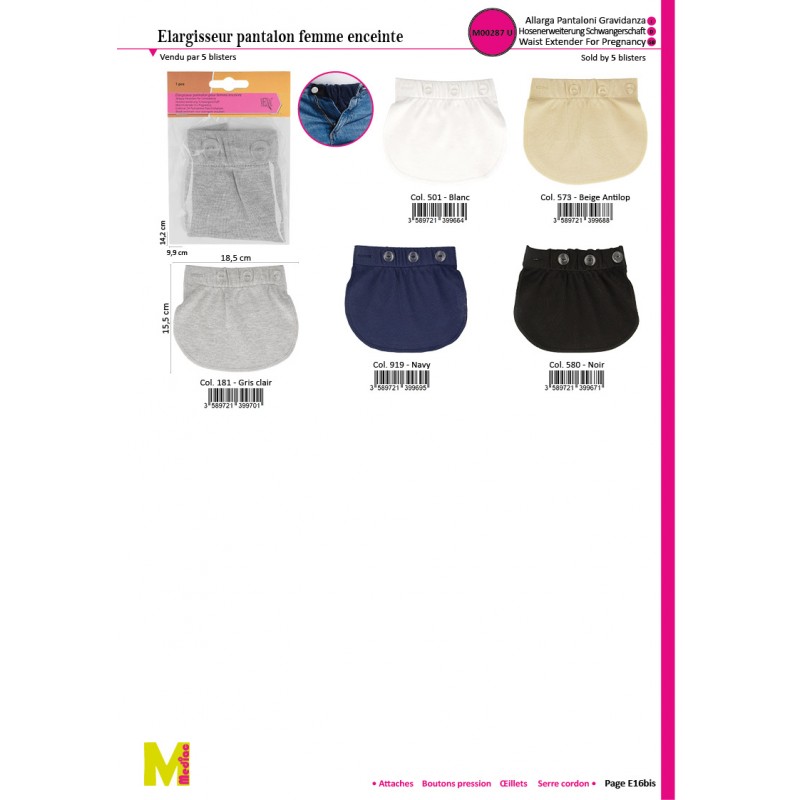 ELARGISSEUR PANTALON POUR FEMME ENCEINTE - Stephanoise mediac