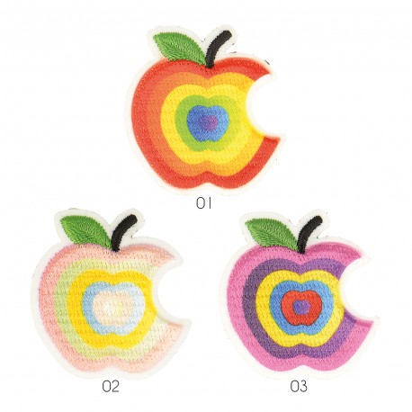 stephanoise M16359 - S ECUSSON POMME CROQUEE MULTI COULEURS