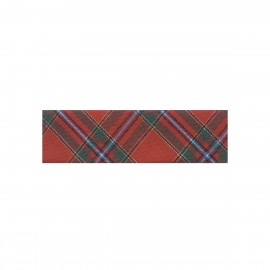 TARTAN FOLDED BIAS BINDIN