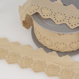 EYELET LACE TRIM 50MM