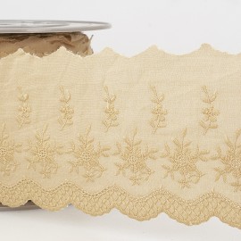 EYELET LACE TRIM 85MM