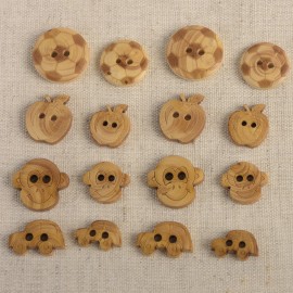 Wooden Buttons For Children