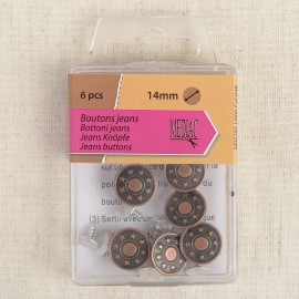 BOUTONS JEANS 14MM*6 SETS