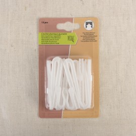 ADJUSTABLE PLASTIC HOOK 7CM *12PCS