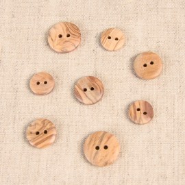 WOODEN BUTTON 2 HOLES